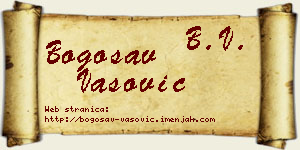 Bogosav Vasović vizit kartica
